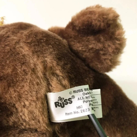 Vtg Russ Luv Pets I Love  My Honey Bear 6 Inch Tall Stuffed Animal Plush - Picture 12 of 16
